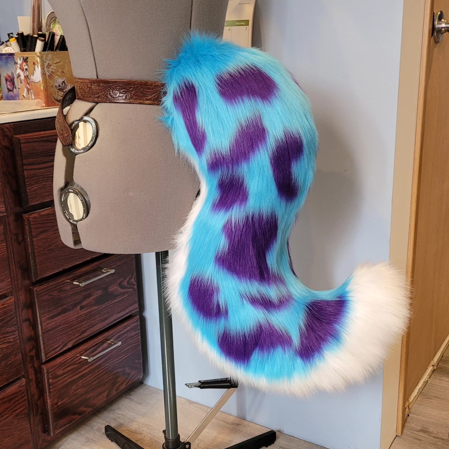 Spook Tail — Monster Tail tail, full view on stand