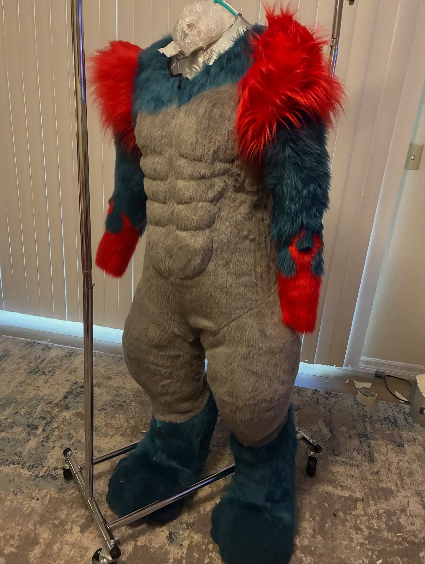 Torch — Flame Husky full suit, front view